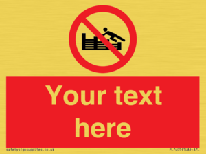 PL7405: Custom No climbing on groynes