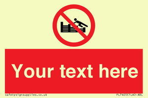 PL7405: Custom No climbing on groynes