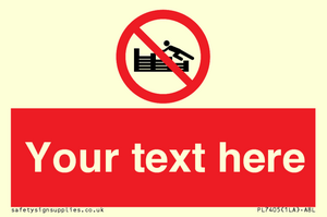 PL7405: Custom No climbing on groynes
