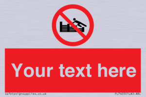 PL7405: Custom No climbing on groynes