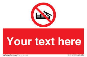 PL7405: Custom No climbing on groynes