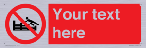 PL7405: Custom No climbing on groynes