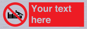 PL7405: Custom No climbing on groynes