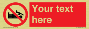 PL7405: Custom No climbing on groynes