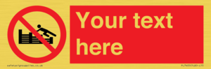 PL7405: Custom No climbing on groynes