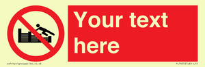 PL7405: Custom No climbing on groynes