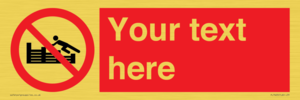 PL7405: Custom No climbing on groynes
