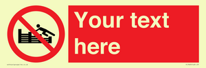 PL7405: Custom No climbing on groynes