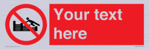 PL7405: Custom No climbing on groynes