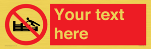 PL7405: Custom No climbing on groynes