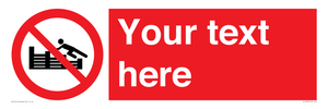 PL7405: Custom No climbing on groynes