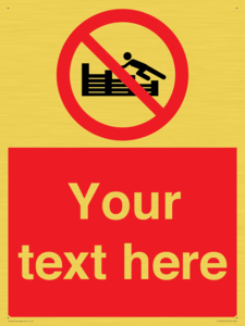 PL7405: Custom No climbing on groynes