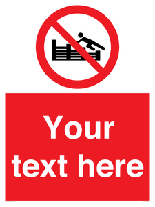 PL7405: Custom No climbing on groynes