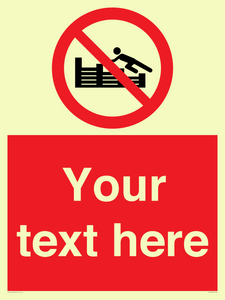 PL7405: Custom No climbing on groynes