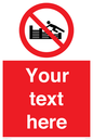 PL7405: Custom No climbing on groynes