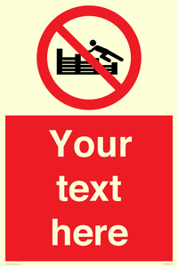 PL7405: Custom No climbing on groynes
