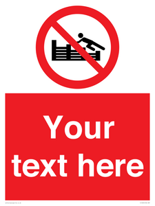 PL7405: Custom No climbing on groynes