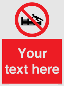 PL7405: Custom No climbing on groynes