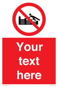 PL7405: Custom No climbing on groynes