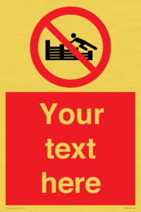 PL7405: Custom No climbing on groynes