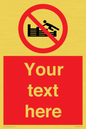 PL7405: Custom No climbing on groynes
