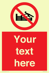 PL7405: Custom No climbing on groynes