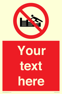 PL7405: Custom No climbing on groynes