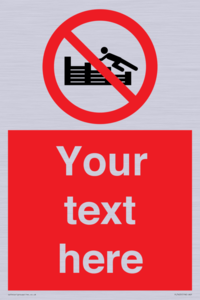 PL7405: Custom No climbing on groynes