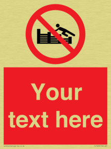 PL7405: Custom No climbing on groynes