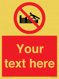 PL7405: Custom No climbing on groynes