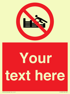 PL7405: Custom No climbing on groynes