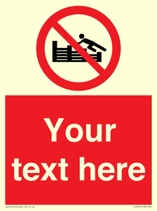 PL7405: Custom No climbing on groynes