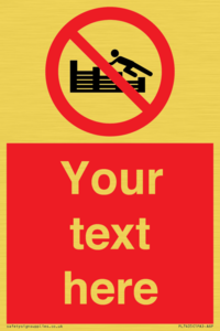 PL7405: Custom No climbing on groynes