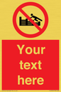 PL7405: Custom No climbing on groynes