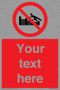 PL7405: Custom No climbing on groynes