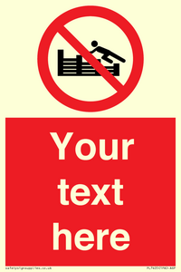 PL7405: Custom No climbing on groynes