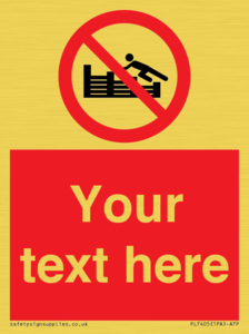 PL7405: Custom No climbing on groynes