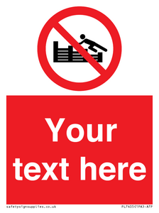 PL7405: Custom No climbing on groynes