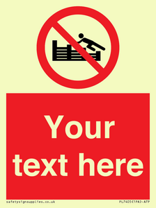 PL7405: Custom No climbing on groynes