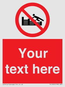 PL7405: Custom No climbing on groynes