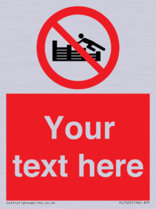 PL7405: Custom No climbing on groynes