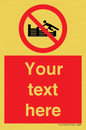 PL7405: Custom No climbing on groynes