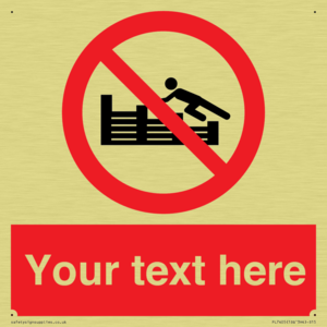 PL7405: Custom No climbing on groynes