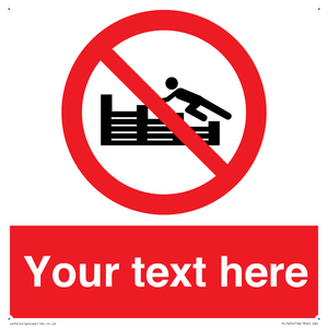 PL7405: Custom No climbing on groynes
