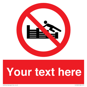 PL7405: Custom No climbing on groynes