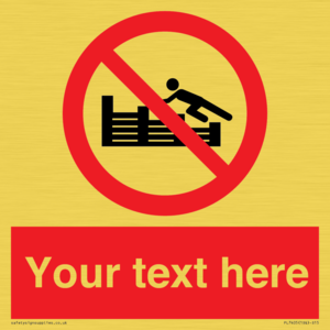 PL7405: Custom No climbing on groynes