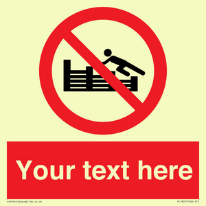 PL7405: Custom No climbing on groynes