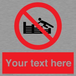 PL7405: Custom No climbing on groynes