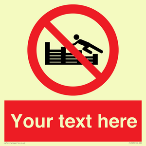 PL7405: Custom No climbing on groynes