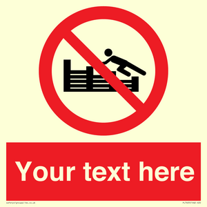 PL7405: Custom No climbing on groynes
